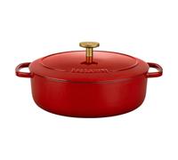 Ballarini Bellamonte Oval Cast Iron Casserole - Red 2.2 ltr