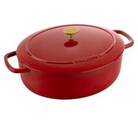 Ballarini Bellamonte Oval Cast Iron Pot - Red 5.5 ltr