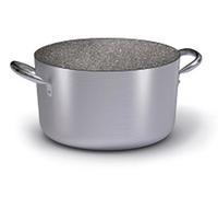 Ballarini Casserole Professionnelle Granite 2818 Moyenne avec 2 poignées, Aluminium, Gris, 28 cm