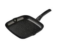 Ballarini Gril VIPITENO, diam 27 cm, Carré, Aluminium, Revêtement Antiadhésif, Noir