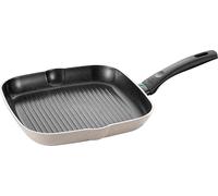 Ballarini Ledro Gril, 28 cm, Aluminium, Compatible Induction, Revêtement Antiadhésif en Céramique, Thermopoint, Fabriquée en Italie, Sable