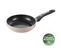 Ballarini Poêle Ti-X en aluminium, Revêtement céramique antiadhésif, Compatible induction, 20 cm sable