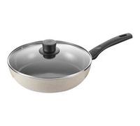 BALLARINI Ledro Sauteuse avec Couvercle, 28 cm, Aluminium, Revêtement antiadhésif en céramique beige G