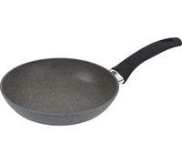 Ballarini Poêle, Ronde, ∅ 20 cm, Aluminium, Revêtement Anti-Adhésif Granitium, Indicateur de Température ThermoPoint, Gris Pierre, série Ferrara Granitium