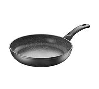 Ballarini Poêle, Ronde, ∅ 20 cm, Aluminium, Revêtement Anti-Adhésif, Indicateur de Température ThermoPoint, Gris Pierre, série Bari