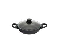 Ballarini Sauteuse avec couvercle ALBA, diam 28 cm, Aluminium, Revêtement Antiadhésif, Noir