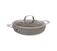 Ballarini Poêle à servir Granitium 24 cm ronde antiadhésive avec couvercle