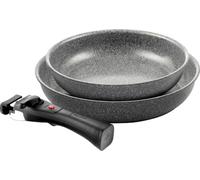 Ballarini Set de poêles Torre 3 pcs – Aluminium, antiadhésif céramique, induction, 24+28 cm