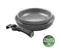 Ballarini Set de poêles Torre 3 pcs – Aluminium, antiadhésif céramique, induction, 24+28 cm
