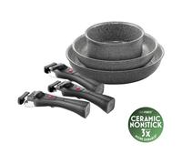 BALLARINI Torre Set de poêles, 6-pcs, Aluminium, Revêtement antiadhésif en céramique