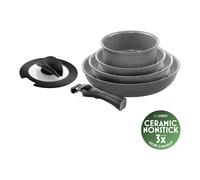 BALLARINI Torre Set de poêles, 6-pcs, Aluminium, Revêtement antiadhésif en céramique