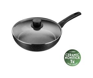 BALLARINI Vipiteno Sauteuse avec couvercle, 28 cm, Aluminium, Revêtement antiadhésif en céramique
