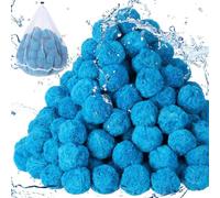 Balle Filtrante Piscine 1400g - 38x26x8 cm, Fibre Polyester Écologique et Réutilisable, Remplace 50kg de Sable, Filtration Fine et Efficace, Convient à Divers Systèmes de Filtration à Sable