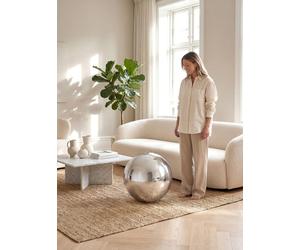 Balle gonflable, miroir argenté, 60cm