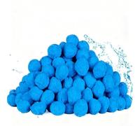Balles filtrantes de piscine réutilisables en polyester, filtration 3D haute efficacité pour une eau claire, que du sable pour une manipulation facile, compatible avec tous les filtres à sable