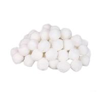 Balles filtrantes en fibre légère, 500 g de rechange pour filtres à sable dans les piscines hors sol, sphères de filtration blanches de 40 mm de diamètre