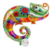 Balloa Ballon alu XXL Caméléon, Ballon alu à hélium design animal, Ballon gonflable à l'hélium décoration safari pour fête, Cadeau pour anniversaire d'enfant, Figurine animal de jungle pour fête à