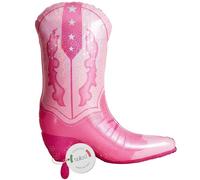 balloa Ballon gonflable XXL en forme de bottes de cowboy rose - Décoration western - Ballon à l'hélium pour fille - Idée cadeau d'anniversaire d'enfant - Décoration de fête western - Bottes de cowboy