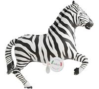 Balloa Ballon gonflable XXL Zèbre, Ballon à l'hélium avec motif animal, Ballon en aluminium Safari pour décoration de fête, Cadeau pour anniversaire d'enfant, Figurine animal de jungle pour fête à