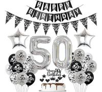 Ballon 50 ans anniversaire Décoration Noir Gâteau 50 ans anniversaire femme homme Décoration anniversaire 50 ans homme femme Noir Ballon 50 ans anniversaire homme Ballon 50 anniversaire femme