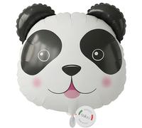 Ballon alu balloa XXL Tête de Panda, Ballon à l'hélium motif animal, Ballon gonflable décoration safari pour fête, Cadeau pour anniversaire d'enfant, Tête d'animal de jungle pour fête à thème