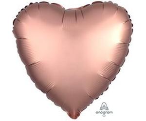 ballon alu cur 43cm or rose satiné Rose G