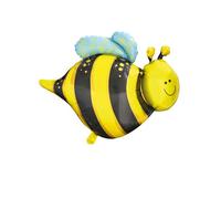 Ballon aluminium abeille 51 x 67 cm - Noir