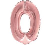 ballon aluminium chiffre 0 36cm or rose - surprisez vous balm0rg00 Rose G