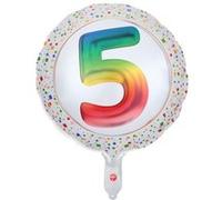 ballon aluminium chiffre 5 âge 45cm multicolore - générique 9288 0-5 Multicolore