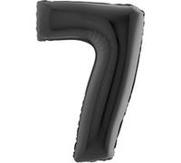 ballon aluminium chiffre 7 102cm noir - grabo 047k-p Noir G