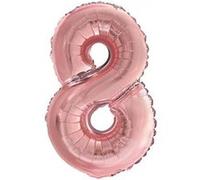 ballon aluminium chiffre 8 36cm or rose - surprisez vous balm0rg08 Rose G