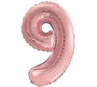 ballon aluminium chiffre 9 36cm or rose - surprisez vous balm0rg09 Rose G