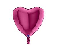 ballon aluminium cur fuchsia 46cm - 18001f-p