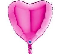 ballon aluminium cur rose magenta 46 cm - grabo 18014m-p Rose G