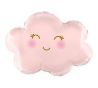 ballon aluminium figurine nuage 62x45cm rose pâle - grabo g72118-p Rose G