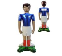 BALLON ALUMINIUM JOUEUR FOOTBALL FFF 126X65CM BLEU