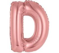 ballon aluminium lettre d 36cm or rose - surprisez vous balm0rgld Rose G