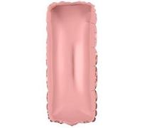 ballon aluminium lettre i 36cm or rose - surprisez vous balm0rgli Rose G