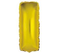 ballon aluminium lettre i 36cm or - surprisez vous balmorli Jaune G