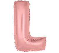 ballon aluminium lettre l 36cm or rose - surprisez vous balm0rgll Rose G