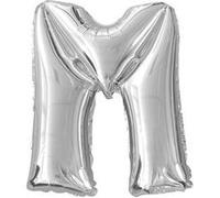 ballon aluminium lettre m 36cm argent - surprisez vous balmlm Gris G