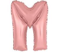 ballon aluminium lettre m 36cm or rose - surprisez vous balm0rglm Rose G