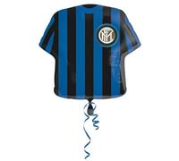 Ballon Aluminium Maillot De Foot Inter 60 Cm Noir