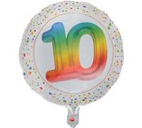 ballon aluminium nombre 10 âge 45cm multicolore - générique 9288 0-10 Multicolore