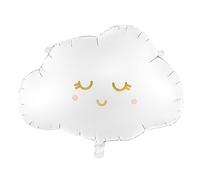 Ballon aluminium nuage souriant 51 x 35,5 cm - Blanc