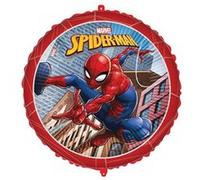 ballon aluminium rond spiderman crime 45cm rouge - générique 193045 Rouge G