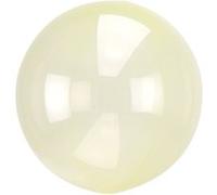 Ballon transparent jaune 45cm 1 pc.