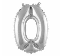 Ballon Chiffre 0 - Argent