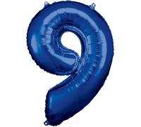 Ballon chiffre - Amscan - Numéro 9 - Aluminium - 63 x 86 cm - Hélium