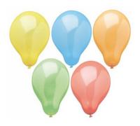 Ballon de baudruche 'Rainbow', couleurs assorties